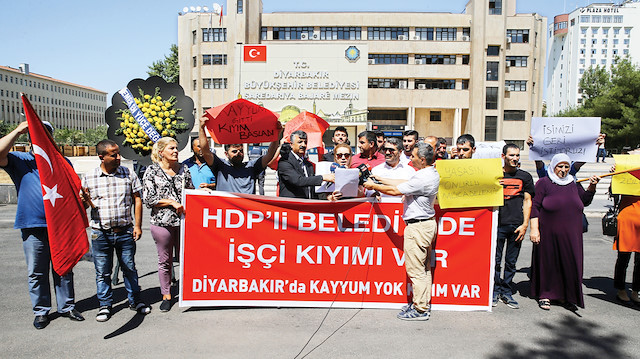 Diyarbakır'da eylem devam ediyor... 'Belediye Kandil’den yönetilemez'