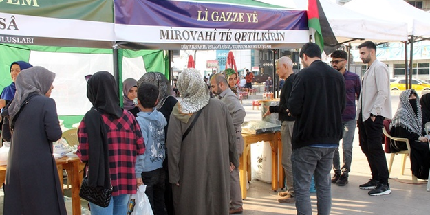 Diyarbakır'da Filistin yararına kermes açıldı