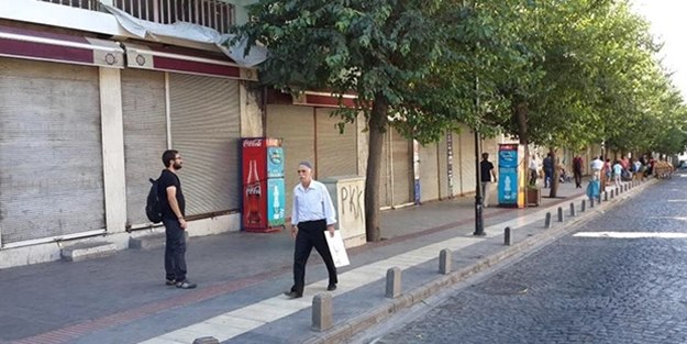 Diyarbakır’da kepenkler kapandı