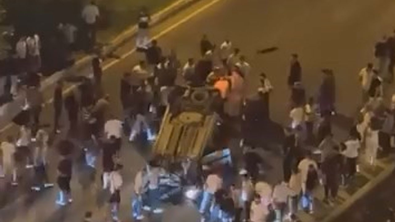 Diyarbakır’da korkunç trafik kazası! Araç ters döndü! 3 yaralı