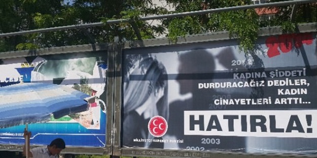 Diyarbakır’da MHP'ye afiş şoku