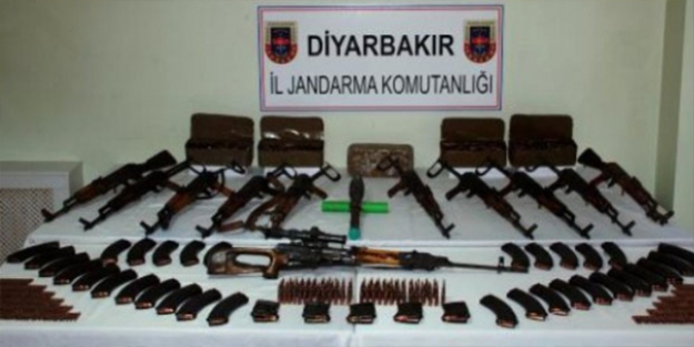 Diyarbakır'da operasyon! Silahlar ele geçirildi