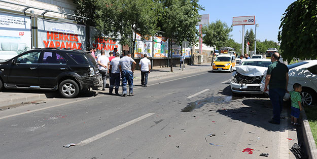 Diyarbakır'da zincirleme kaza! Yaralılar var