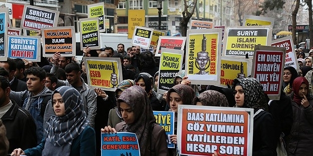 Diyarbakır'da 'Yermuk' protestosu