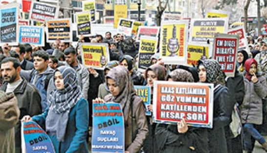 Diyarbakır’da “Yermuk” protestosu