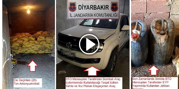 Diyarbakır'da terör operasyonu: 20 ton ele geçirildi