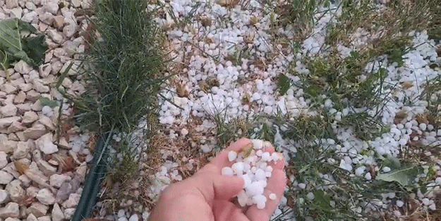 Diyarbakır'ı dolu vurdu