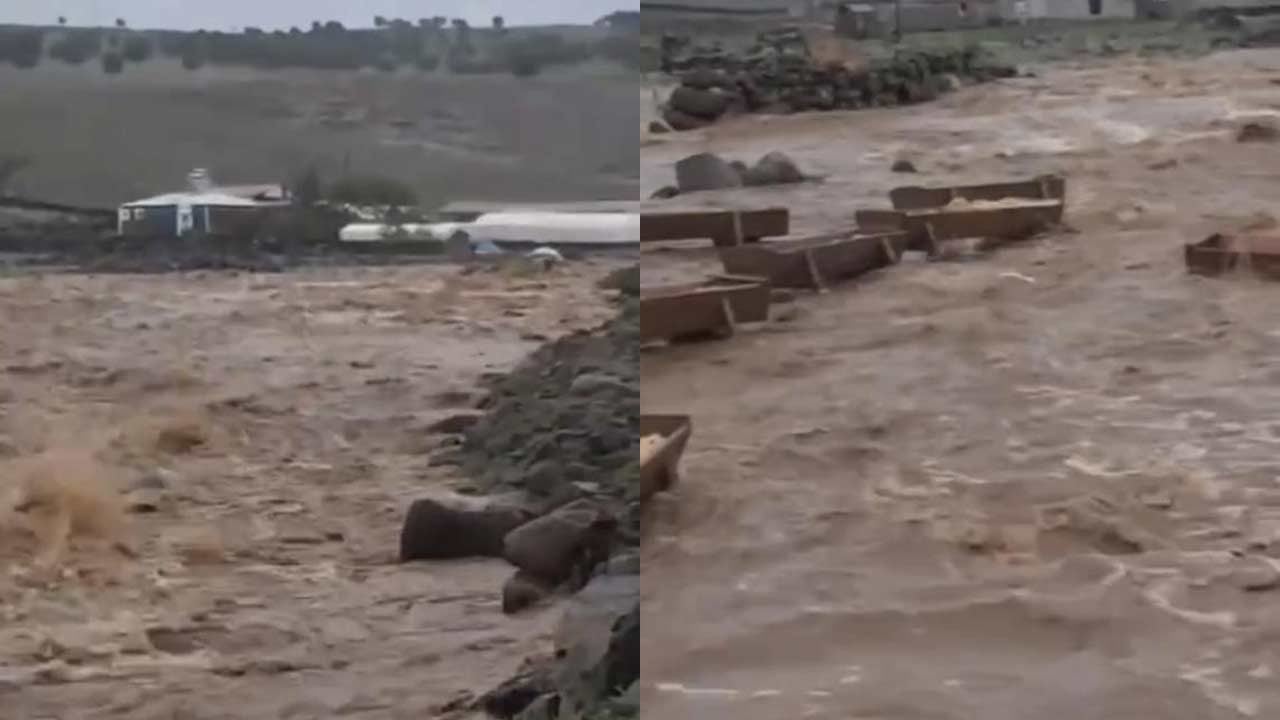 Diyarbakır'ı sağanak vurdu! Menfezler çöktü