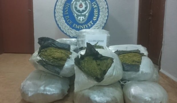 Diyarbakır'ın Hani ilçesinde 112 kilogram uyuşturucu yakalandı