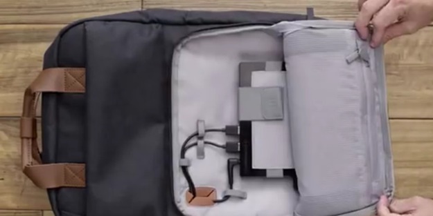 Dizüstü bilgisayarı şarj eden çanta üretildi