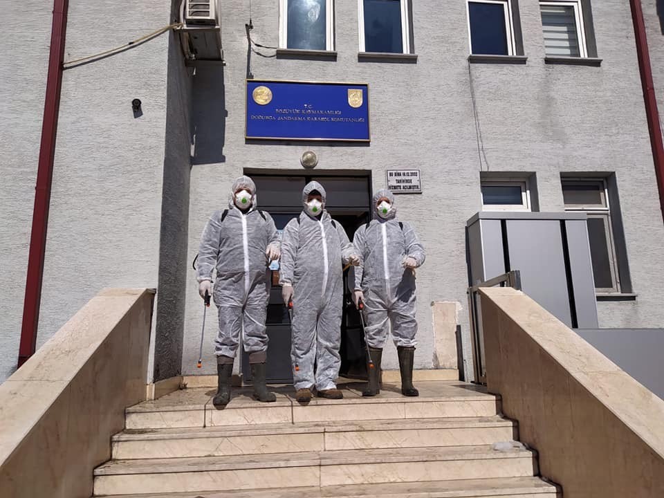 Dodurga da dezenfekte çalışmaları tamamlandı 