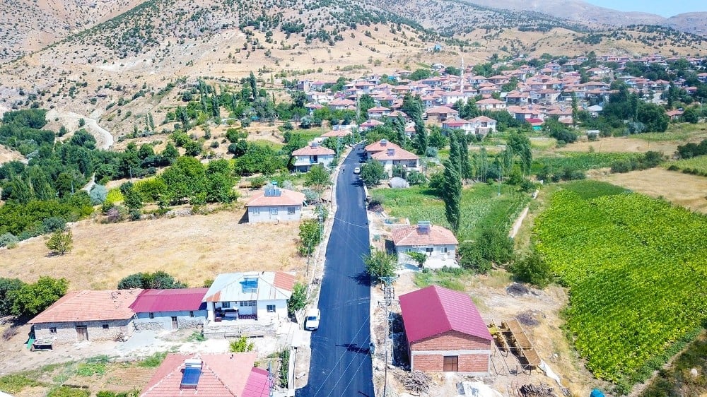 Doğanşehir’de asfalt çalışması 
