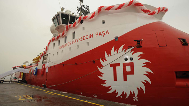 Doğu Akdeniz'de Barbaros Hayreddin Paşa Gemisi'ne dev koruma çemberi