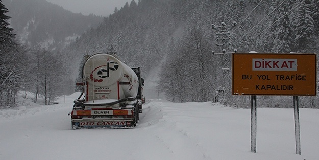 Doğu Karadeniz'de kar yağışı