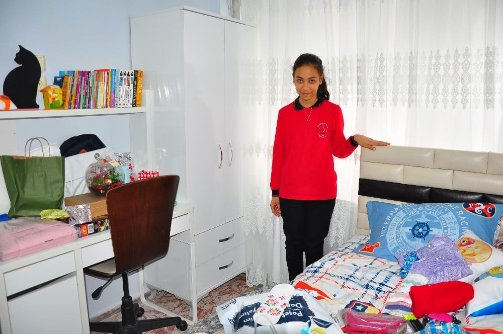 Doğum gününde oda hayaline kavuştu 