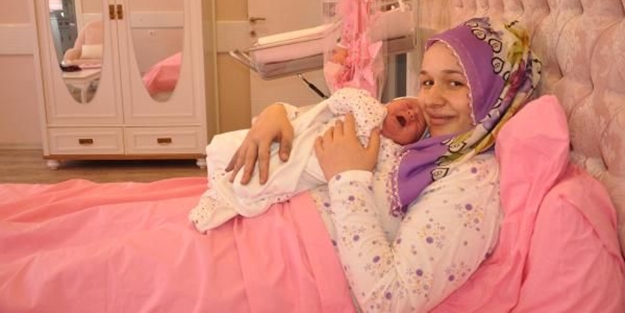 Doğum için 5 yıldızlık otel konforunda hastane