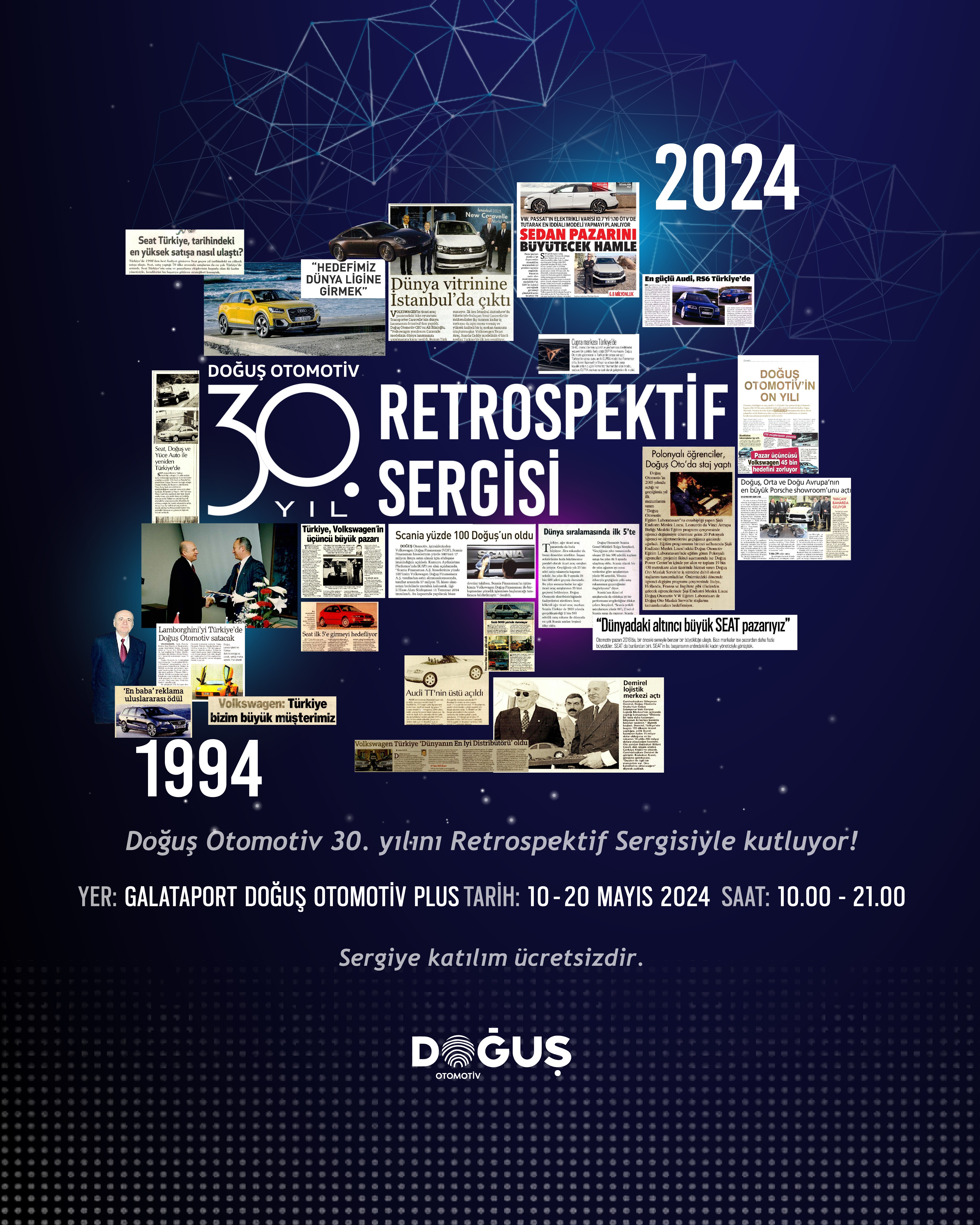 Doğuş Otomotiv’in 30 yılı retrospektif sergide!