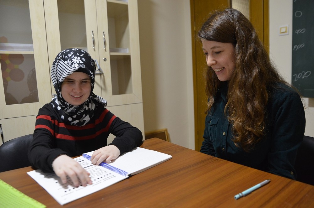 Dokunarak matematik öğreniyor 