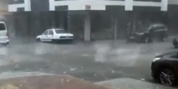 Dolu yağışı megakentin kapısına dayandı!