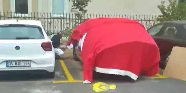 Doludan korumak için otomobiline sermişti! Gözaltına alındı