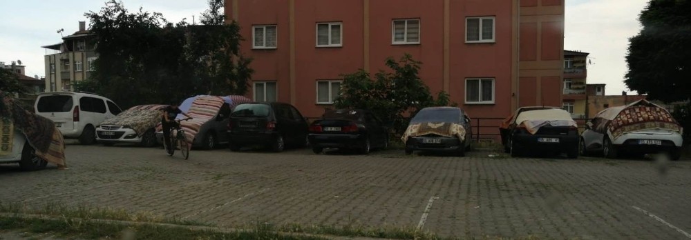 Doluya battaniyeli önlem 
