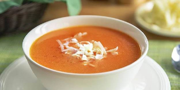 Domates çorbası tarifi nasıl yapılır? Kasarlı-Domates çorbası tarifi