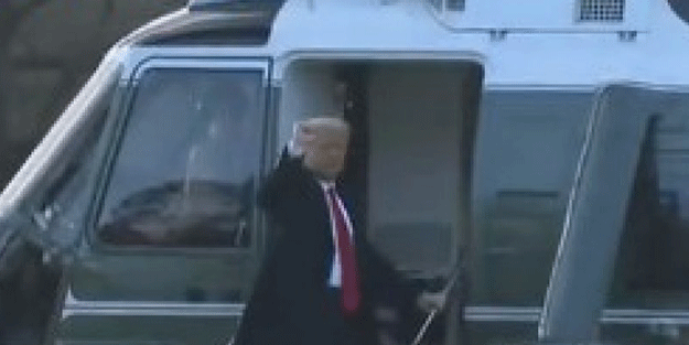 Donald Trump Beyaz Saray’dan ayrıldı!