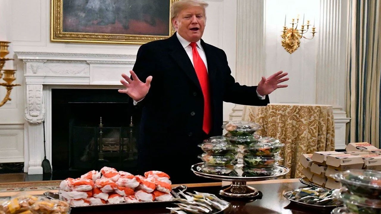 Donald Trump hamburgercide çalıştı
