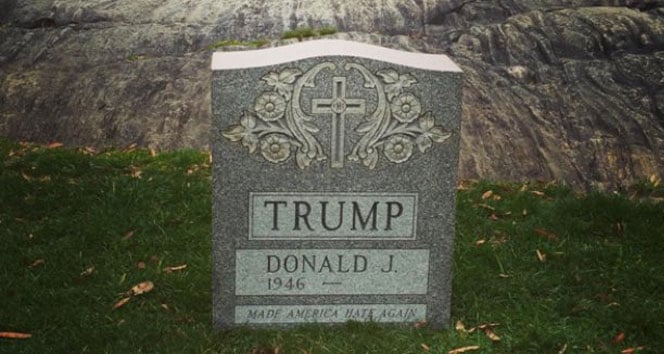 Donald Trump’ı kızdıracak mezar taşı