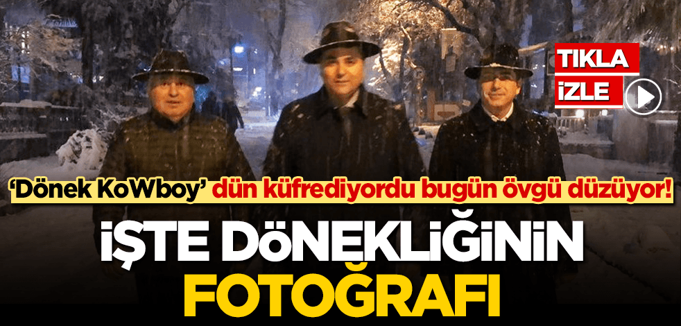 ‘Dönek KoWboy’ Cemal Enginyurt dün küfrettiklerine bugün övgüler düzüyor! İşte dönekliğin fotoğrafı!