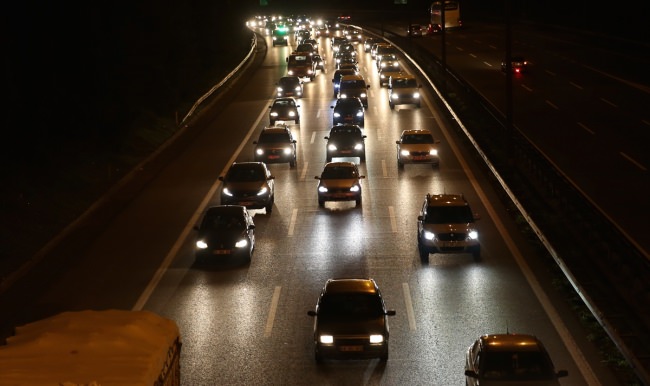 Dönüş trafiği bakın nereye ulaştı?