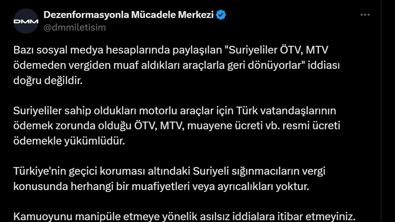 Dönüş yolunda bile Suriyelilere iftira! DMM işin aslını açıkladı!