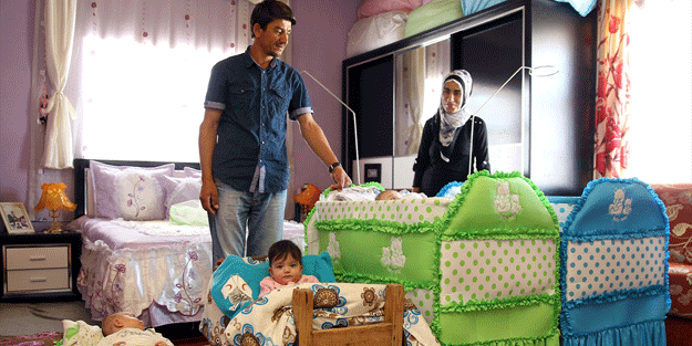 Dördüzleri oldu ancak sadece 2 çocuğa…