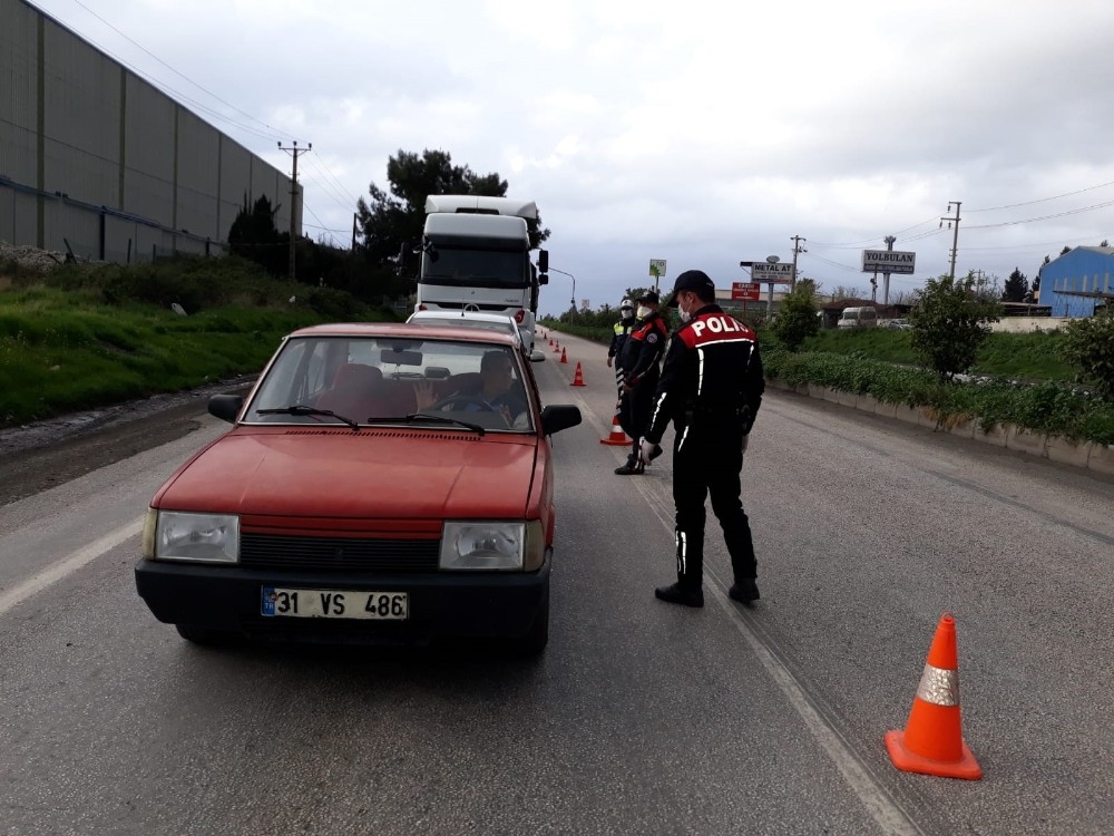 Dörtyol İlçe Emniyet Müdürlüğünden korona virüs denetimi 