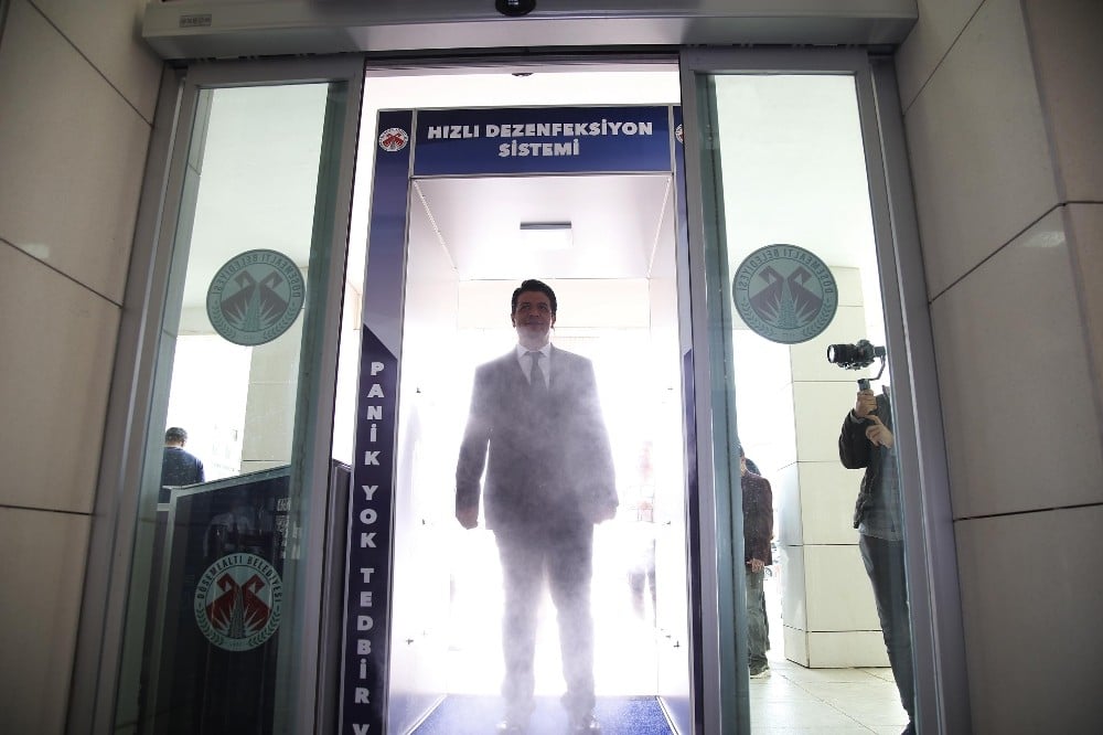 Döşemealtı Belediyesi, hızlı dezenfeksiyon sistemi kurdu 