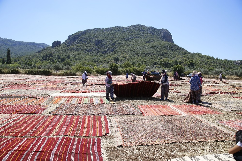 Döşemealtı’nın halı tarlaları dünya basınında 