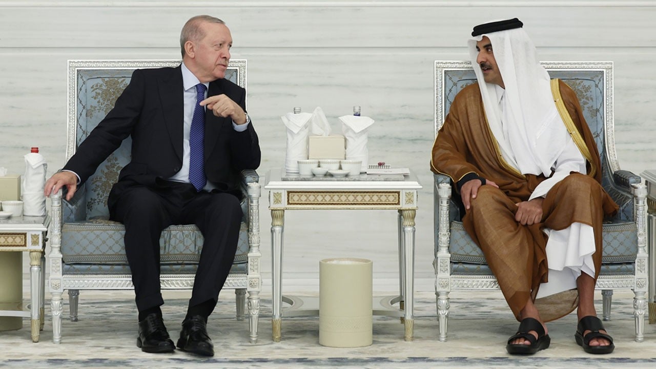 Dost ülkeye derin üzüntülerini iletti: Erdoğan'dan Katar Emiri Al Sani'ye taziye ziyareti