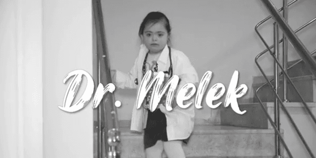 Down Sendromlu 6 yaşındaki Melek doktor oldu!