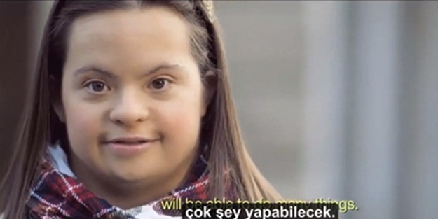 Down sendromlu çocuklardan duygulandıran mesajlar