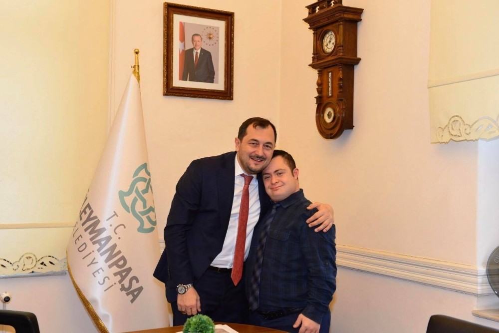 Down sendromlu ve otizmli çocuklar belediyede iş öğrenecek 