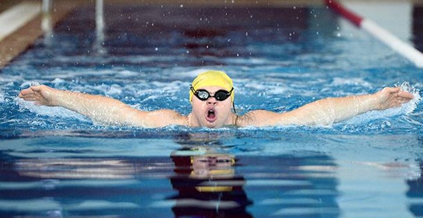 Down sendromlu yüzücüler rekor kırdı