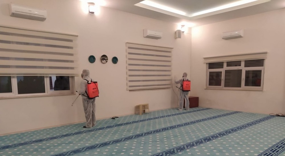 DPÜ’de Korona virüse karşı dezenfektasyon çalışmaları 