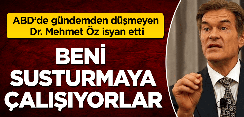 Dr. Mehmet Öz isyan etti: Beni susturmaya çalışıyorlar