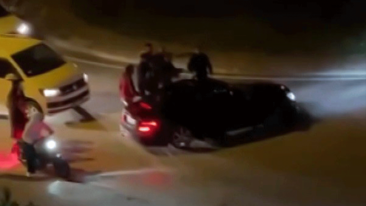 Drift atan magandalara mahalle sakinlerinden sert tepki!