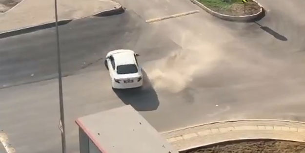 Drift atan sürücüye binlerce TL ceza