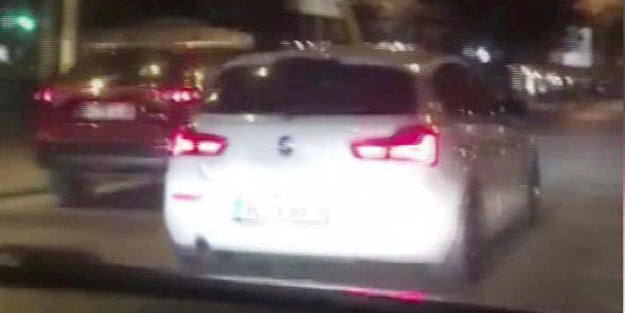 Drift yapan sürücü hayatının şokunu yaşadı
