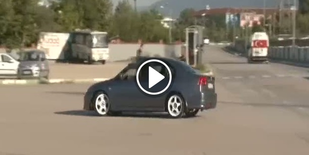 Drift yapan sürücülere şok takip