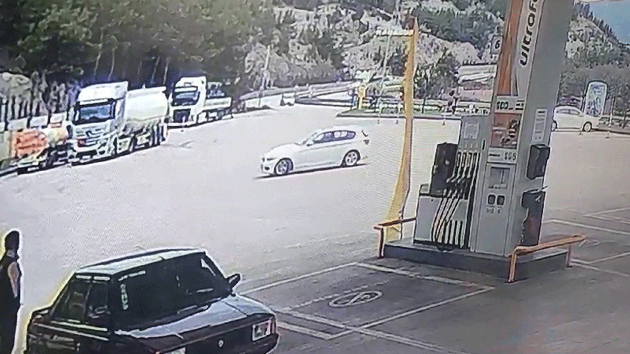 Driftin bedeli ağır oldu! Akaryakıt istasyonunda yaptığı hareket pahalıya patladı
