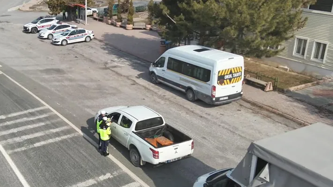 Drone destekli trafik denetimi yapıldı
