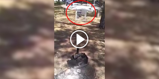 Drone ile mangal körüklüyen yurdum insanı